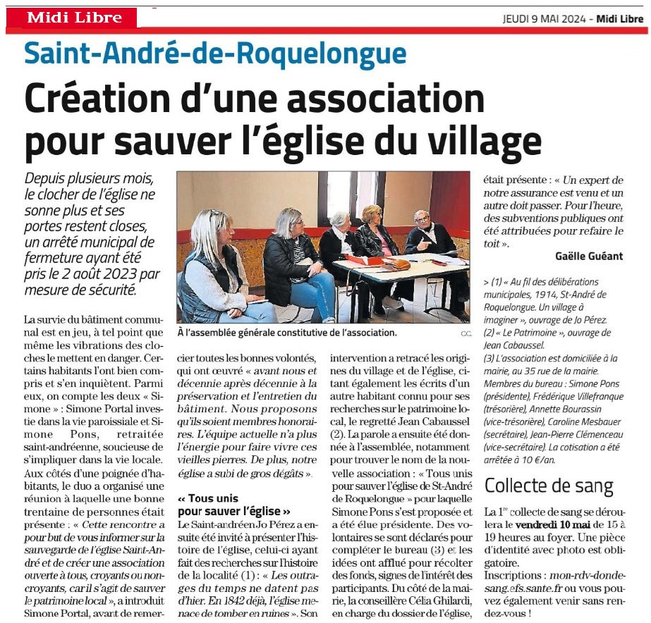 La presse locale transforme la réunion d'information en assemblée constitutive