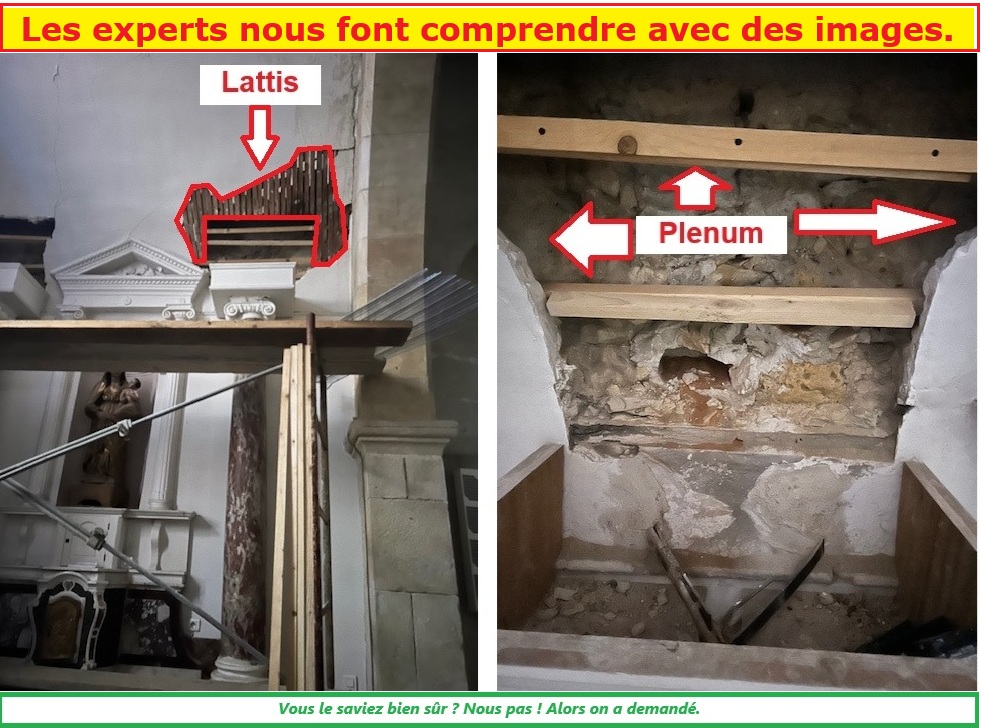 Des images ? En voici pour plénum et lattis.