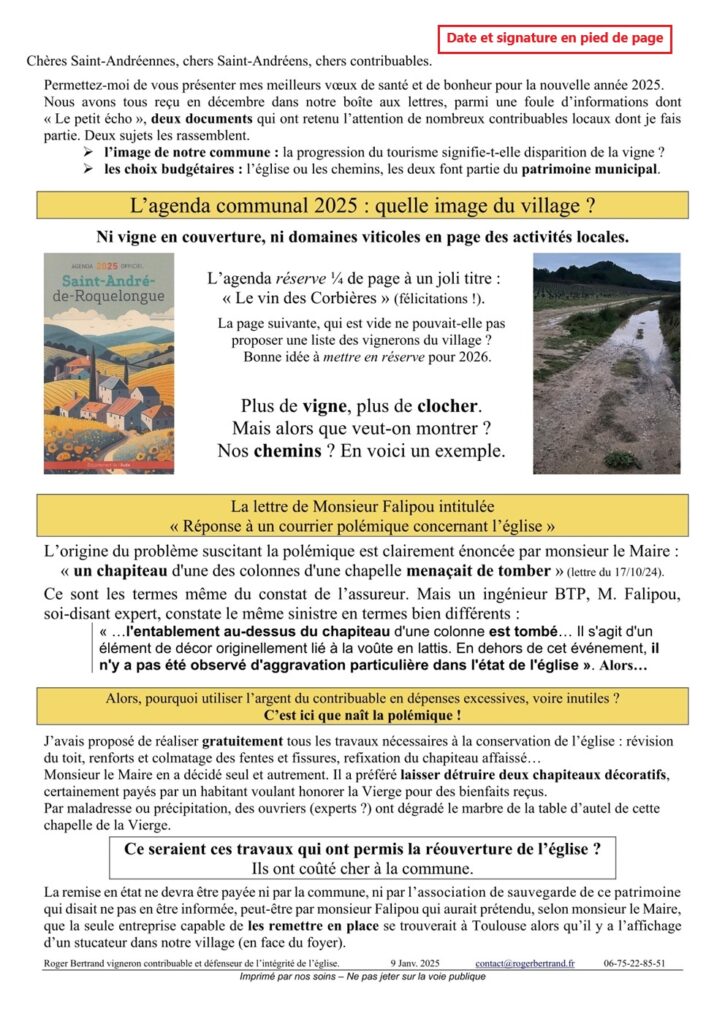 On ne répare pas le chemin, on passe chez le voisin § On ne répare pas le chapiteau chancelant, on le démolit !